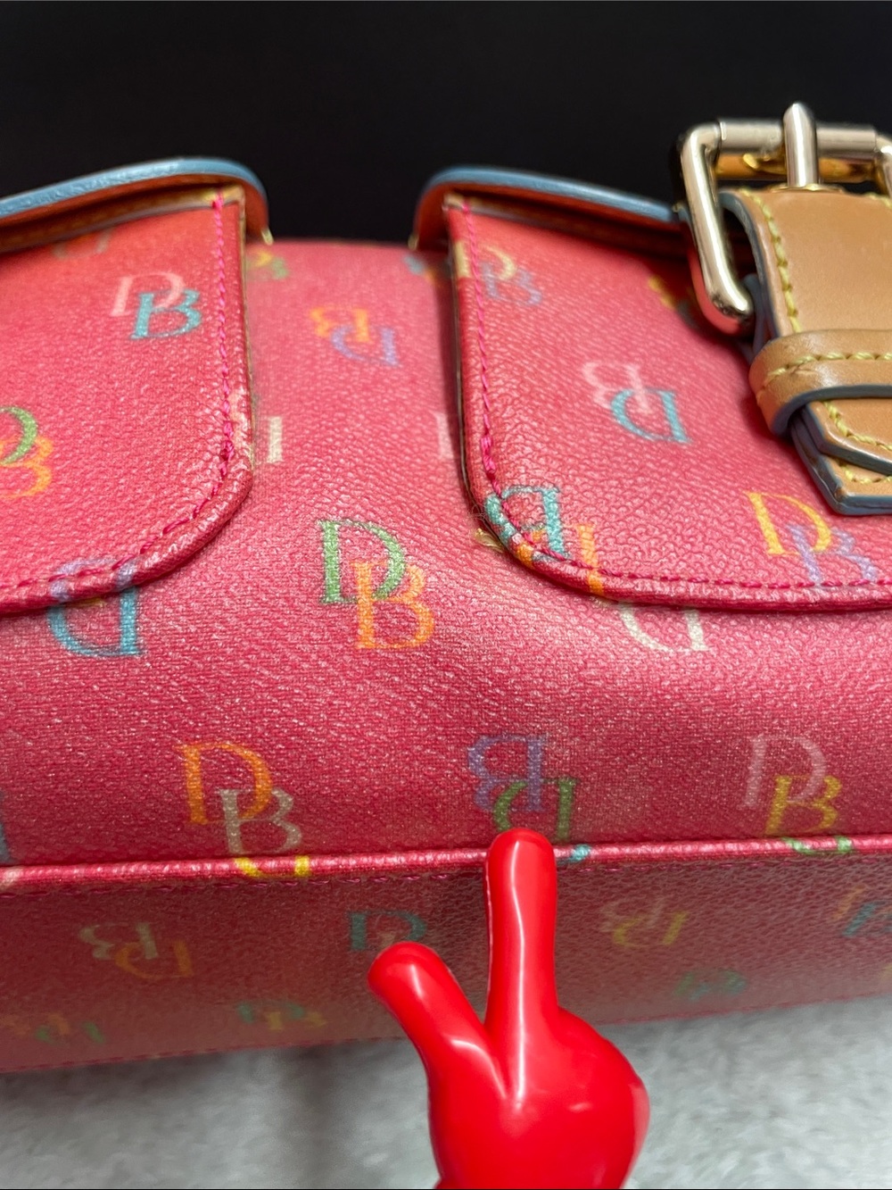 Vintage Dooney & Bourke Rainbow Baguette - Picture 9 of 17